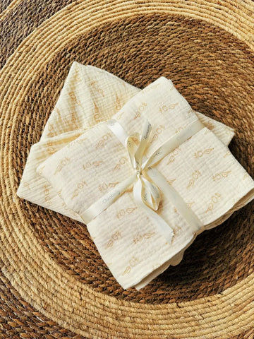 Signature Print Four-ply Cotton Gauze Wrap Gift Box