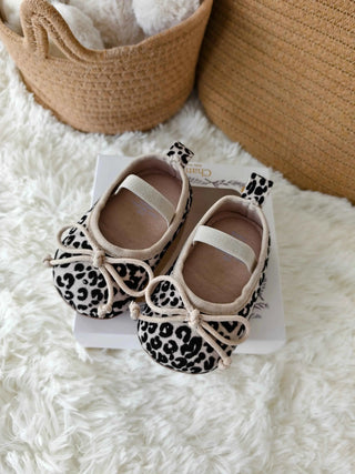 Elastic Band Leopard-print Pre-walker Sandal