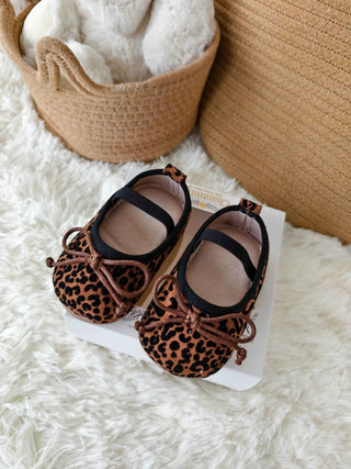 Elastic Band Leopard-print Pre-walker Sandal