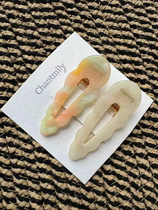 2 Pack Abstract Signature Hair Clips