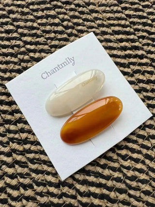 2 Pack Signature Oval Hair Clips