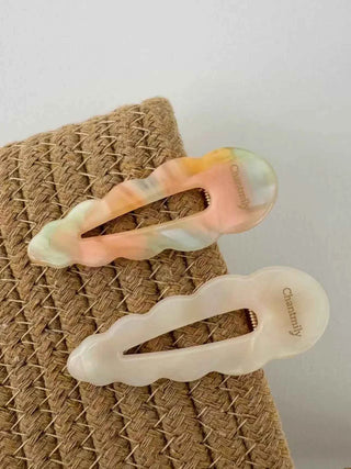 2 Pack Abstract Signature Hair Clips