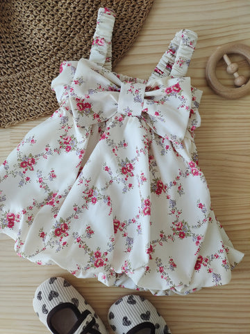 Holiday Floral Bubble Top