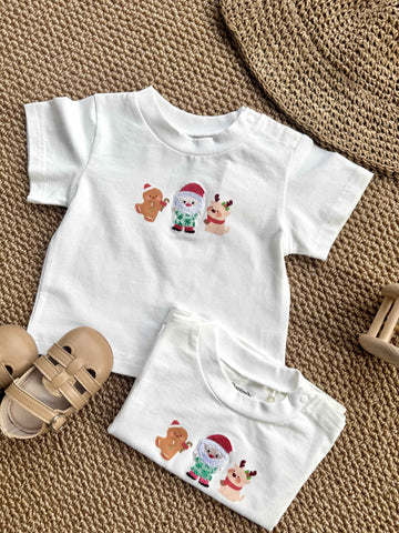 Christmas Embroidery T-shirt
