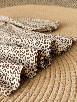 Leopard Pattern Button Doll Dress