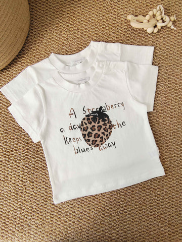 Strawberry Print Matchy T-shirt
