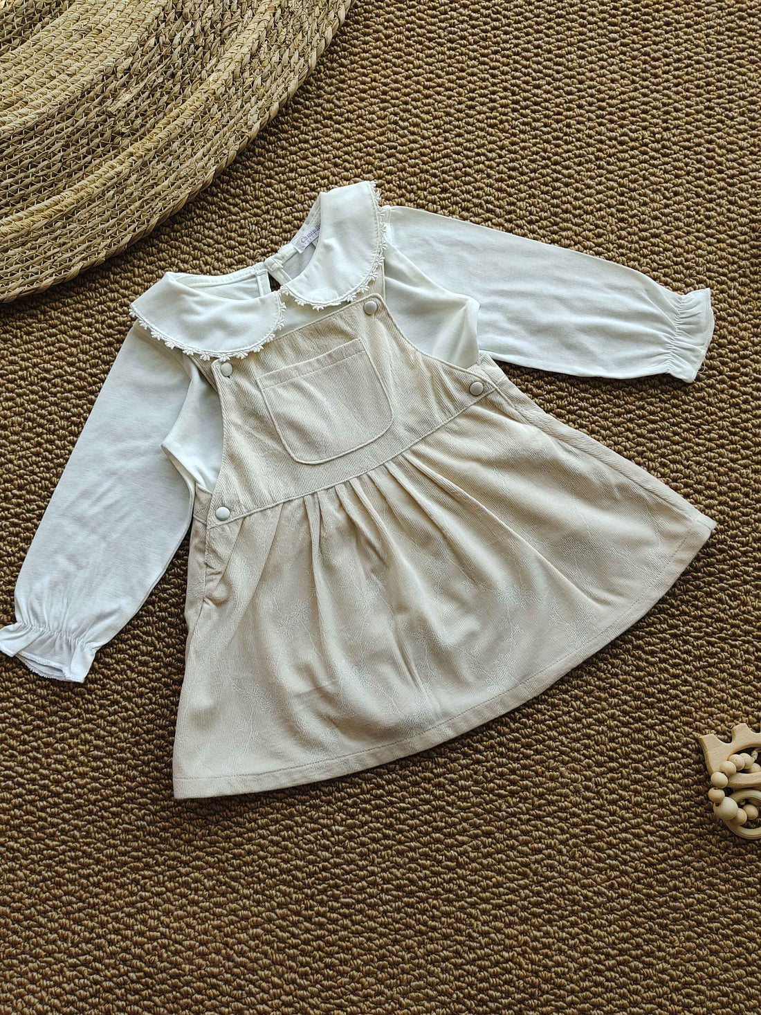 Cotton Cream Pinafore