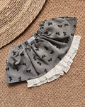 Butterfly Bow Pleated Skirt