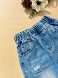 Baggy Ripped Cotton Jean