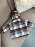 Faux Shearling Tartan Coat