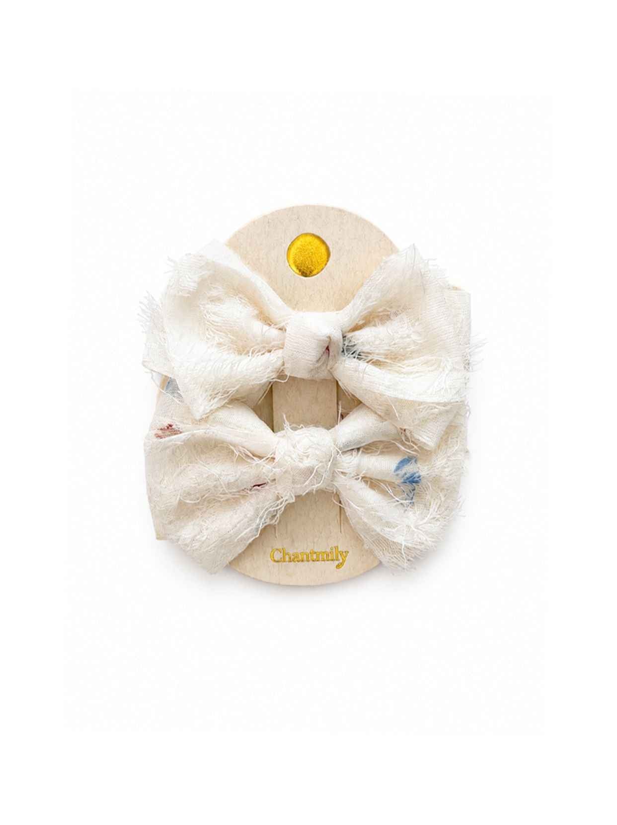 Polka Dot Bow Hair Clip