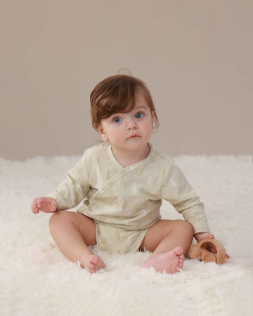 Little Breeze Forest Long Sleeve Wrap Bodysuit