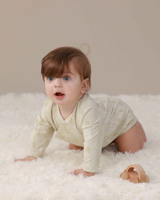 Little Breeze Forest Long Sleeve Wrap Bodysuit