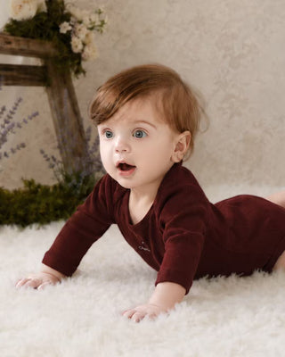 Pointelle Chantie Birdie Long Sleeve Bodysuit