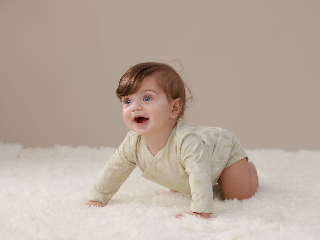 Little Breeze Forest Long Sleeve Wrap Bodysuit