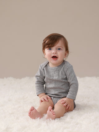 Pointelle Chantie Birdie Long Sleeve Bodysuit