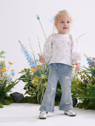 Dreamy Bow Flare Jean