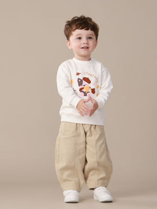 Cotton Harem Chino in Khaki