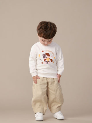 Autumn Puppy Cotton Sweatshirt