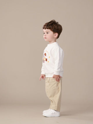 Cotton Harem Chino in Khaki