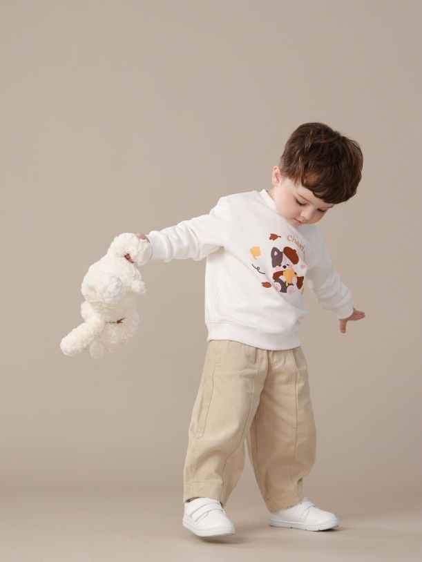 Autumn Puppy Cotton Sweatshirt