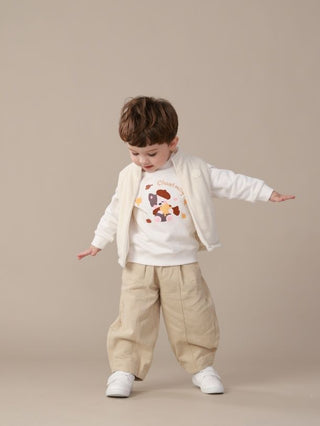 Cotton Harem Chino in Khaki