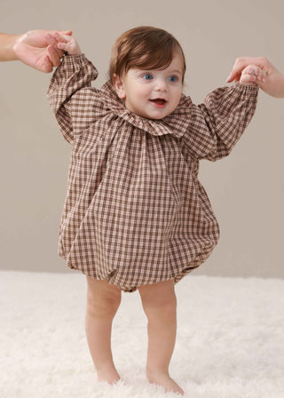 Terra Plaid Ruffle Bodysuit