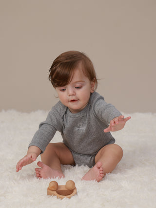 Pointelle Chantie Birdie Long Sleeve Bodysuit