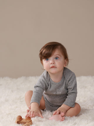Pointelle Chantie Birdie Long Sleeve Bodysuit