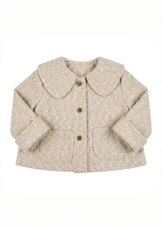 Milky Roar Peter Pan Collar Coat