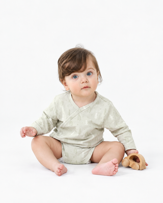 Little Breeze Forest Long Sleeve Wrap Bodysuit