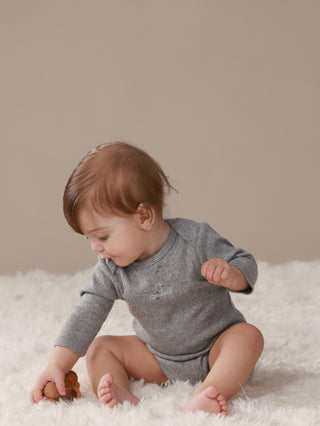 Pointelle Chantie Birdie Long Sleeve Bodysuit