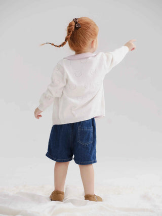 Little Bear Jacquard Cotton Cardigan