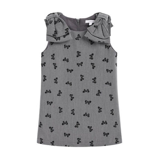 Butterfly Bow Black Dress