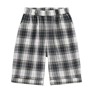 Cotton Plaid Banana Pant