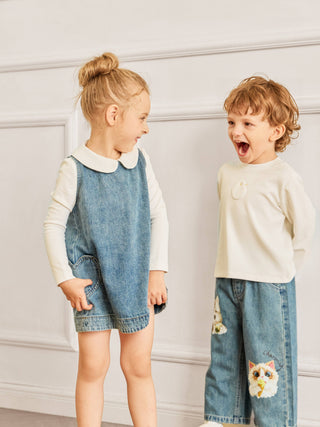 Denim Heart Sleeveless Dress