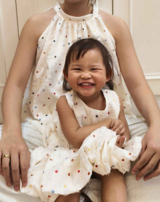 Polka Dot Sleeveless Top