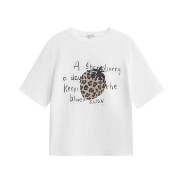 Strawberry Print Box Fix  T-shirt