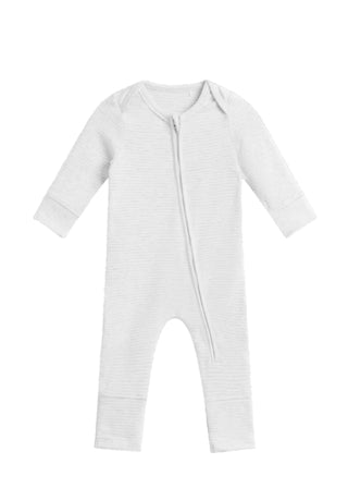 Creamy Comfort Long Sleeve Zip Growsuit
