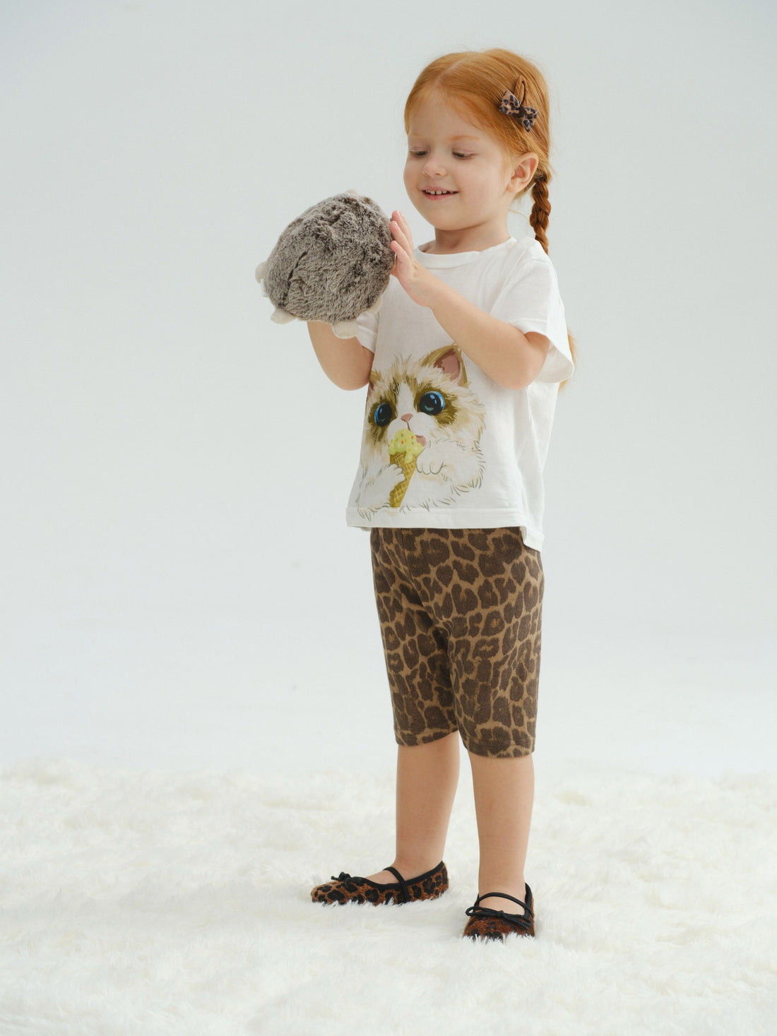 Kitten Pattern T-shirt