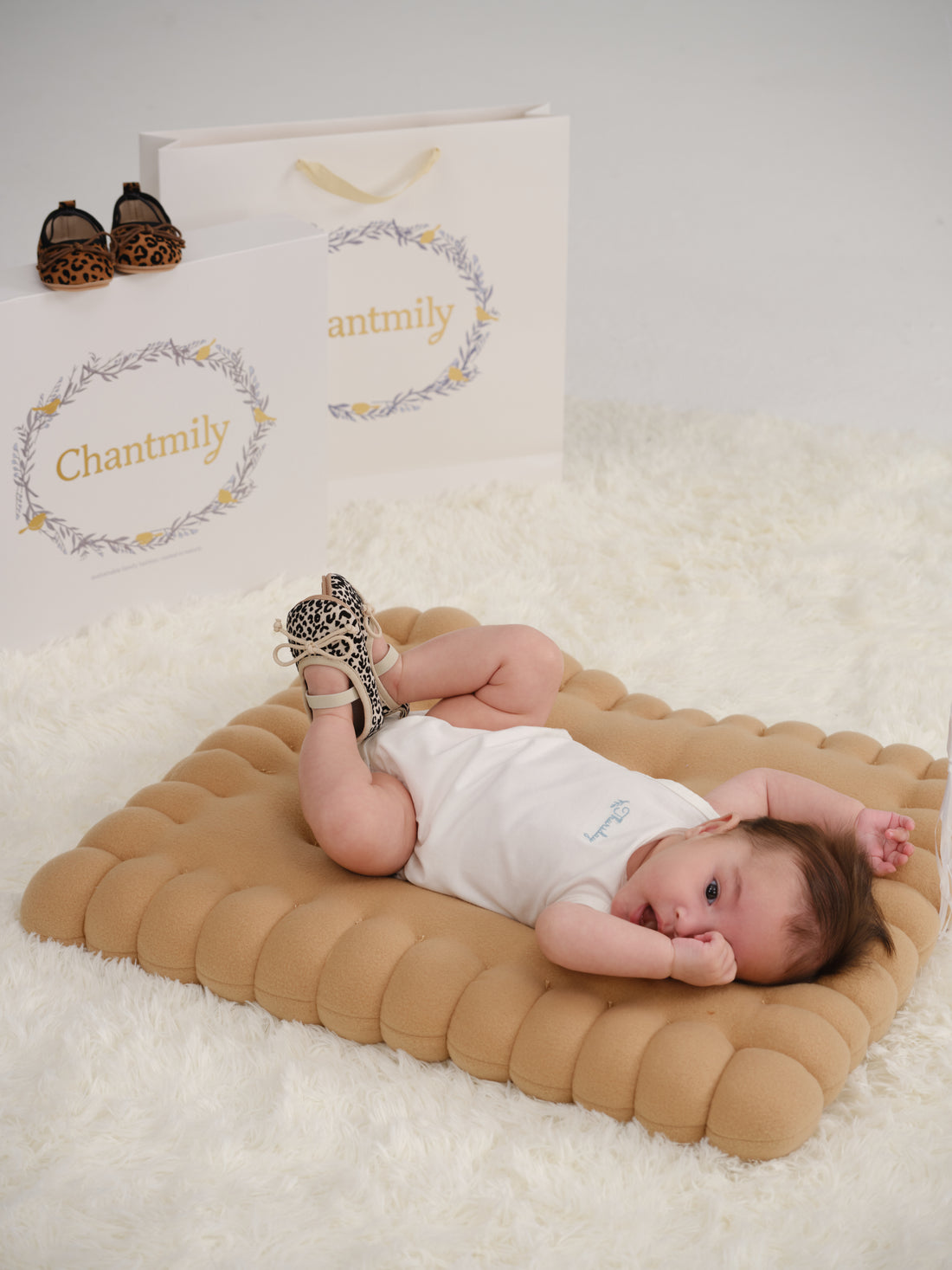 Elastic Band Leopard-print Pre-walker Sandal