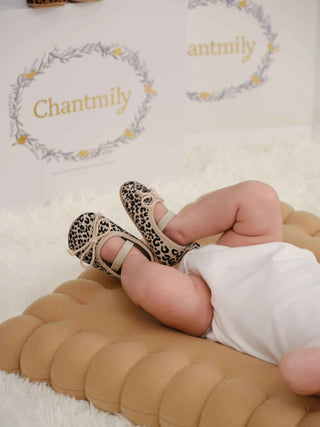 Elastic Band Leopard-print Pre-walker Sandal