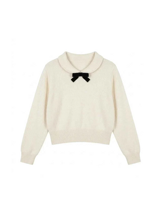 Peter-pan collar Knit Set