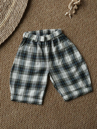 Cotton Plaid Banana Pant