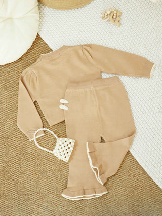 Knit Jumper with Bow Set