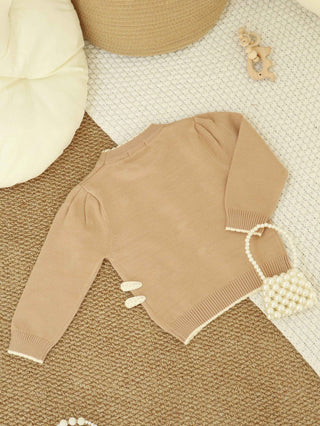 Knit Jumper with Bow Set