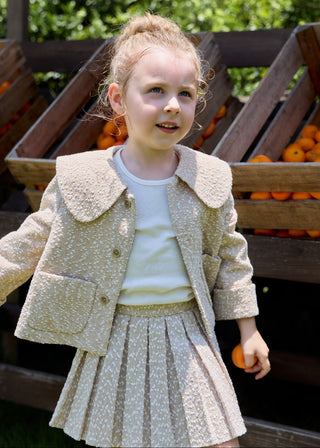 Milky Roar Pleated Skirt