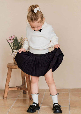 Peter-pan collar Knit Set