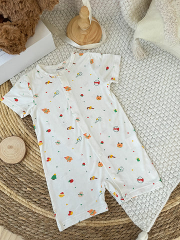 Christmas Short-sleeved Growsuit