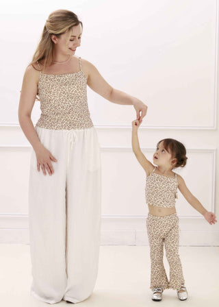 Staycation Pop Elastic Ramie Pant